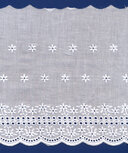 Broderie wit KATOEN 175 mm #62885 (ca. 13,5 m)