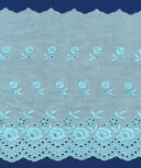 Broderie baby blauw KATOEN 175 mm #62883 (ca. 13,5 m)