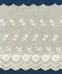 Broderie ivoor KATOEN 175 mm #62883 (ca. 13,5 m)