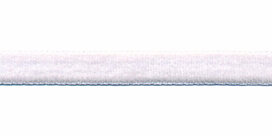 Wit fluweelband 9 mm (ca. 32 m)