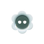 Bloemknoop wit met grijs hart 18 mm (ca. 50 stuks)