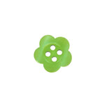 Bloemknoop appelgroen met 4 gaten 12 mm (ca. 100 stuks)