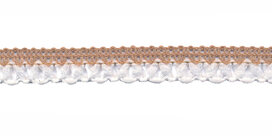 Gebreid sierband zand-gebroken wit ca. 9 mm (ca. 10 m)
