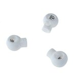 Koordstopper met 1 gat wit (ca. 25 stuks)