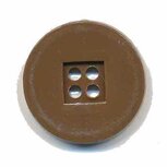 Knoop retro bruin 25 mm (ca. 25 stuks)