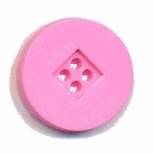 Knoop retro roze 25 mm (ca. 25 stuks)