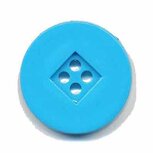 Knoop retro blauw 25 mm (ca. 25 stuks)