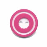 Knoop &#039;donut&#039; middel fuchsia 20 mm (ca. 25 stuks)