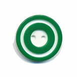 Knoop &#039;donut&#039; middel donker groen 20 mm (ca. 25 stuks)