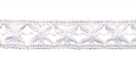 Gebreid sierband wit ca. 15 mm (ca. 10 m)