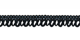 Gebreid sierband zwart ca. 9 mm (ca. 10 m)