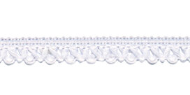 Gebreid sierband wit ca. 9 mm (ca. 10 m)