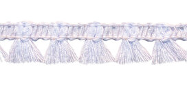 Band met kwastjes wit 15 mm (ca. 16 meter)