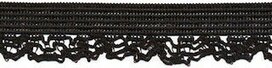 Elastisch kant zwart 14 mm (ca. 10 m)