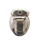 Metalen tas sluiting zilverkleurig ca. 25x33 mm (10 stuks)