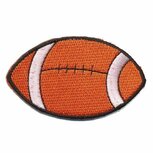 Opstrijkbare applicatie rugby bal (1 stuk)