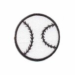 Opstrijkbare applicatie softbal / honkbal (1 stuk)