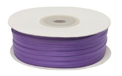 Paars dubbelzijdig satijnband 4 mm (ca. 90 m)