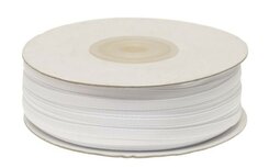 Wit dubbelzijdig satijnband 4 mm (ca. 90 m)