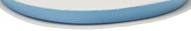 Licht blauw dubbelzijdig satijnband 7 mm (ca. 30 m)
