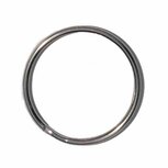 Sleutelring zilverkleurig 30 mm (10 stuks)