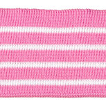 Boord roze met witte streepjes ca. 52 cm (6 stuks)