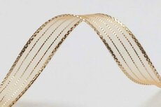 Metallic glanslint goud 10 mm (ca. 22 m)