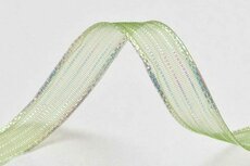 Metallic glanslint groen 10 mm (ca. 30 m)