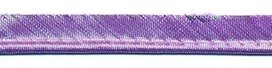 Lila metallic piping-/paspelband 10 mm (ca. 10 meter)