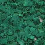 Satijnen strikjes donker groen (ca. 100 stuks)