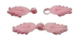 Chinese sluiting licht roze ca.  70 x 20 mm (ca. 25 stuks)