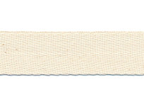 Ecru KATOENEN keperband 20 mm (ca. 50 m)