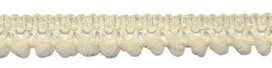 Mini pompomband creme 10 mm (ca. 32 meter)
