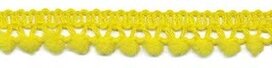 Mini pompomband geel 10 mm (ca. 32 meter)