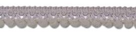 Mini pompomband grijs 10 mm (ca. 32 meter)