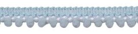 Mini pompomband licht blauw 10 mm (ca. 32 meter)