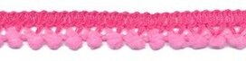 Mini pompomband roze 10 mm (ca. 32 meter)