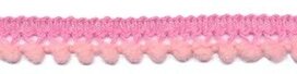 Mini pompomband zalmroze 10 mm (ca. 32 meter)