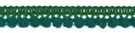 Mini pompomband flessengroen 10 mm (ca. 32 meter)