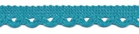 Sierband met lus-/schulprandje petrol 12 mm (ca. 32 meter)