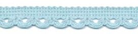 Sierband met lus-/schulprandje licht blauw 12 mm (ca. 32 meter)