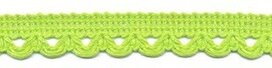 Sierband met lus-/schulprandje limegroen 12 mm (ca. 32 meter)