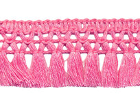 Franje-kwastjesband roze ca. 32 mm (ca. 16 meter)