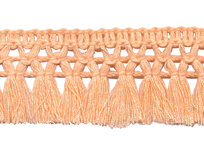 Franje-kwastjesband zalm ca. 32 mm (ca. 16 meter)