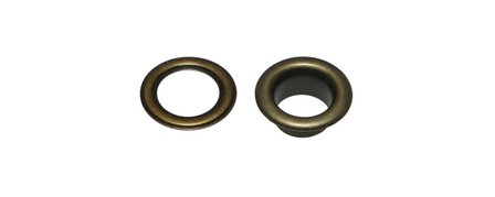 Nestels 8 mm (maat #23) bronskleurig staal (ca. 50 sets)