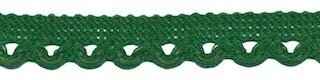 Sierband met lus-/schulprandje flessengroen 12 mm (ca. 32 meter)
