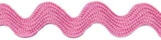 Roze zig-zag band 10 mm (ca. 16 meter)