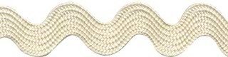 Creme zig-zag band 10 mm (ca. 16 meter)