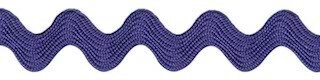 Kobalt blauw zig-zag band 7 mm (ca. 32 meter)