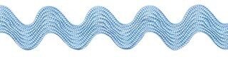 Licht blauw zig-zag band 7 mm (ca. 32 meter)